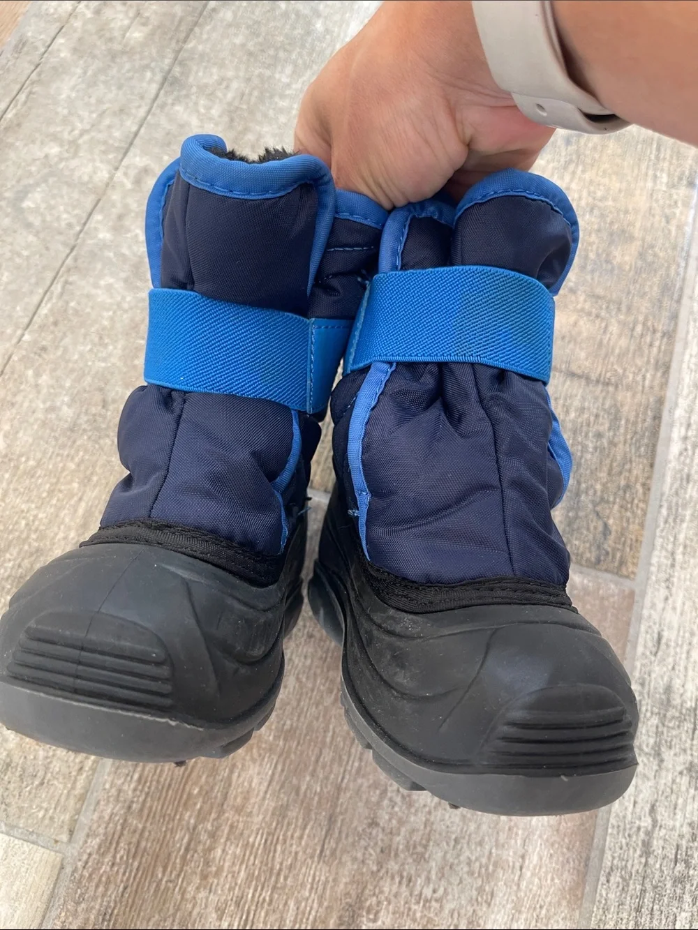 Kamik Blue Winter Snow Boots with Plush Lining Kids Unisex size 7